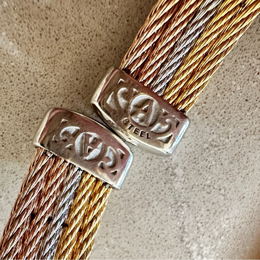 ALOR tri-color cuff bracelet - Picture 6 of 7